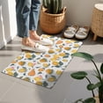 thumbnail image 4 of Mixed Fruits Leaves White Pattern Door Rugs,Washable Non Slip Door Mats Indoor,Decorative Door Mats,Entry Mat Indoor for Entrance,Bedroom,Kitchen,Bathroom,16"x24", 4 of 6