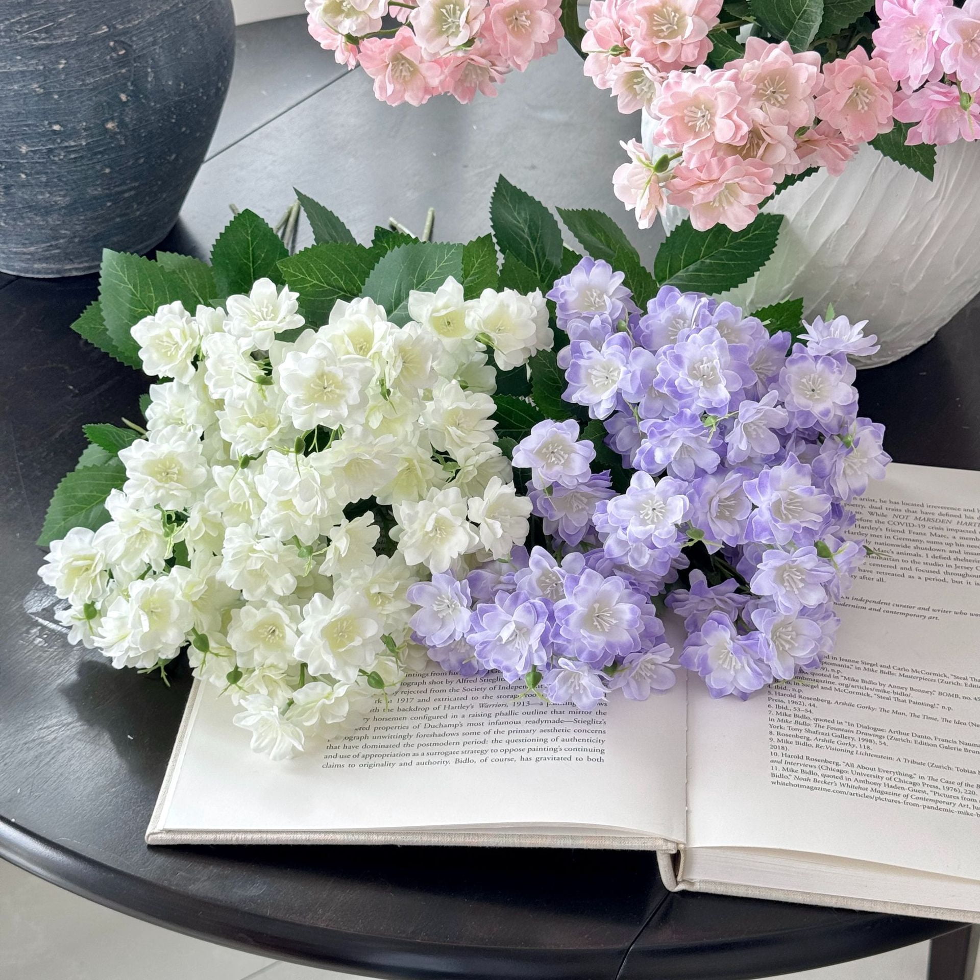 Artificial Flowers for Outdoor 6 Bundles Fake Flowers for Planter, for Home/Porch/Garden Decoration