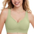 thumbnail image 2 of Gkeoshab Women's Bras Women's Seamless Sports Bra Wireless Lift Anti-Sag Yoga Bra for Workout & Everyday Green M, 2 of 8