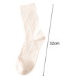 thumbnail image 3 of CSChome Solid Color Mid-calf Socks Women Mid-tube No Odor Japanese Style Solid Color High Elasticity Slip Breathable Soft Sweat-absorption, 3 of 6