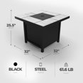 thumbnail image 3 of Four Seasons Courtyard 50,000 BTU 32 Inch Square Tile Tabletop Gas Fire Pit, 3 of 7