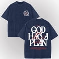 thumbnail image 4 of God Has a Plan Shirt Vintage Christian Graphic Tee Oversized Acid Wash T-Shirt Jeremiah 29:11 Faith Inspired Unisex Cotton Casual Streetwear Gift for Men Women, 4 of 6