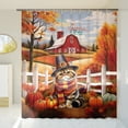 thumbnail image 3 of Thanksgiving Exotic Shorthair Pilgrim Grateful, Thankful, Blessed Fall Welcome Shower Curtain Cat Lover Kitten Owner Gifts Waterproof Bathroom Bathtub Curtain - 00021, 3 of 5