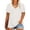 White, variant on Plus Size Women's White T-shirts 2X V Neck Tops Summer Shirts Short Sleeve Loose Fit Pullover 2XL 18W 20W