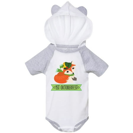

Inktastic 1st Oktoberfest Festival Woodland Fox Gift Baby Boy or Baby Girl Bodysuit