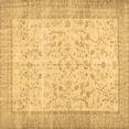 thumbnail image 1 of Ahgly Company Indoor Square Abstract Brown Contemporary Area Rugs, 3' Square, 1 of 4