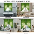 thumbnail image 3 of St. Patrick's Day Swag Curtains for Kitchen/Bedroom/Living Room, Lucky Shamrock Botanical Green Vintage Scalloped Curtains 63 Inch Long, Window Swag Topper Curtains Valances 2 Panels Set 36"x63", 3 of 8