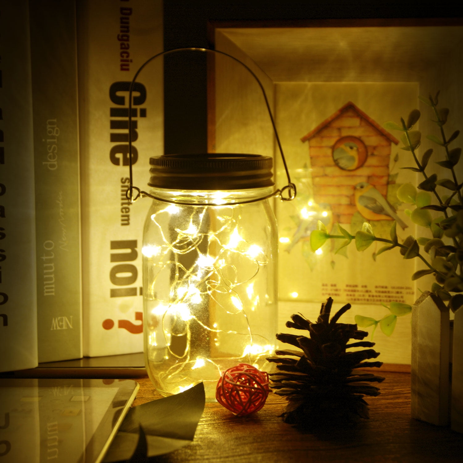 Solar Mason Jar Lid Insert LED Mason Jar Solar Light for Glass Mason US