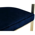 thumbnail image 4 of Meridian Furniture Marcello Navy Velvet Counter Stool (Set of 2), 4 of 7