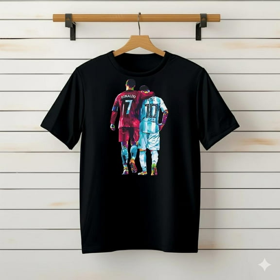 Messi and Ronaldo###TeaBagTeaHouse, Unsiex Shirt