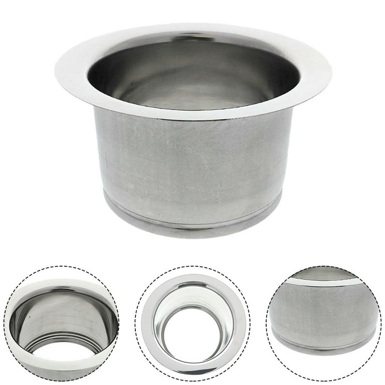GZILA Garbage Disposal Strainer and Stopper with Decorative Disposal Flange  in Black, Fit 3.5 Inch Standard Drain Hole