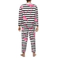 thumbnail image 5 of Kll Flamingos Sleepwear Mens Flannel Pajamas,Long Cotton Pj Set, 5 of 9