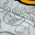 thumbnail image 3 of OFFICIAL Smiley World Soft Throw Blanket | Cute Plush Blanket | 50 x 60 Inches, 3 of 6