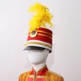 thumbnail image 4 of Sombrero de banda de tambor con estilo para niños, gorra de color contrastante para actuaciones en el escenario, cosplay, fiesta temática de Halloween, accesorios para actuaciones de circo, 4 of 5