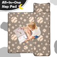 thumbnail image 4 of Baseballs and Small Balls Taupe Pattern Teens Toddler Nap Mat with Pillow, Sleeping Mat Bag for Preschool Daycare 60"x20", 4 of 6