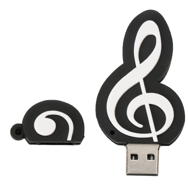 Nota musical USB Drive Memoria Flash Memory Stick para PC Ordenador 128G Sunnimix Unidad Flash de la computadora