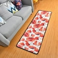 thumbnail image 3 of Dreamtimes Wild Red Poppy Hallway Runner Rug 2'x6' Kitchen Rug with Rubber Backing Watercolor Flowers Non Slip Entryway Rug Runner Washable Soft Area Rug for Hallway Bedroom Kitchen Decor, 3 of 6