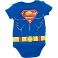 thumbnail image 2 of DC Comics Justice League Batman Superman The Flash Infant Baby Boys 5 Pack Costume Bodysuits Newborn to Infant, 2 of 5