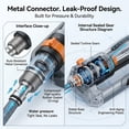 thumbnail image 4 of 16 Nozzle Oscillating Sprinkler, Adjustable Wide Coverage Lawn Sprinkler with Triangular Base, Heavy Duty for Yard Garden, US Standard Hose Fit, 4 of 6