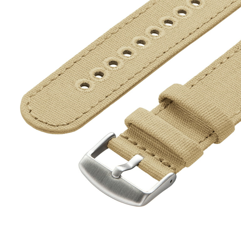 Archer Watch Straps - Canvas Quick Release Replacement Watch Bands (Sand,  22mm) 