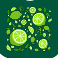 thumbnail image 4 of Inktastic Lots of Limes- citrus fun Boys or Girls Baby Bib, 4 of 4