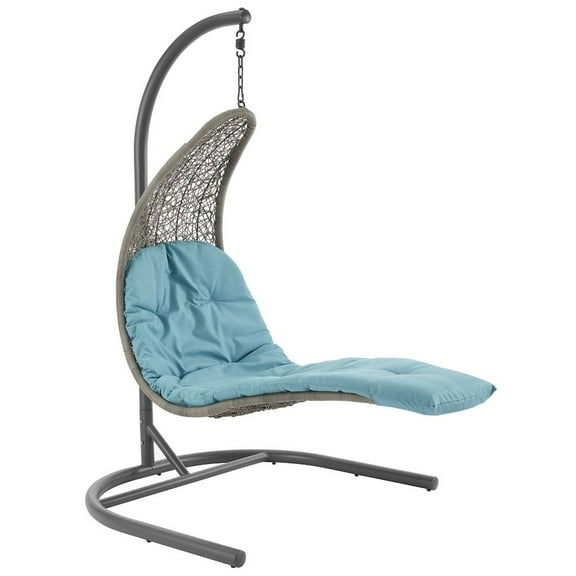 Modway Landscape Outdoor Patio Hanging Chaise Lounge Swing Chair, Multiple Colors