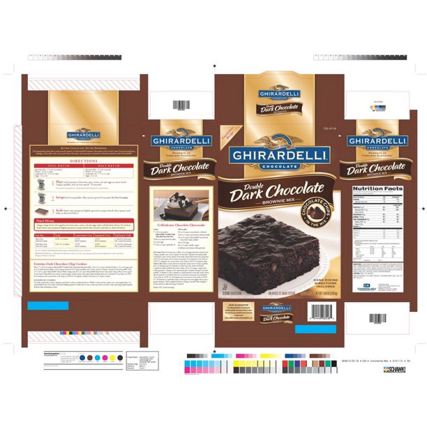 Ghirardelli 7326114 Mix, Brownie Double Dark Chocolate