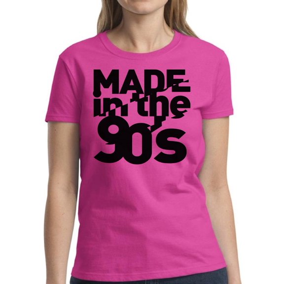Made in 90s Black Shirt for Women - S M L XL 2XL 3XL Retro Costume 90s Graphic Tee - T-Shirt 90s Party Tee Gift
