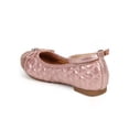 thumbnail image 3 of New Girl Link Talia-36K Hearts Mix Media Cap Toe Ankle Strap Ballet Flat Size, 3 of 5