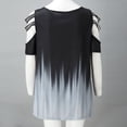 thumbnail image 3 of DondPO Tshirts Shirts for Women Short Sleeve Shirts Women TopsShort Sleeve Daily Loose Blouses Tops Womens Tops Graphic Tees Grey S, 3 of 7