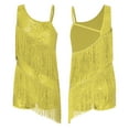 thumbnail image 5 of iiniim Kids Girls Shiny Tassel Latin Dance Sleeveless Salsa Tango Jazz Samba Ballroom Fringe Dress Gold 10, 5 of 7