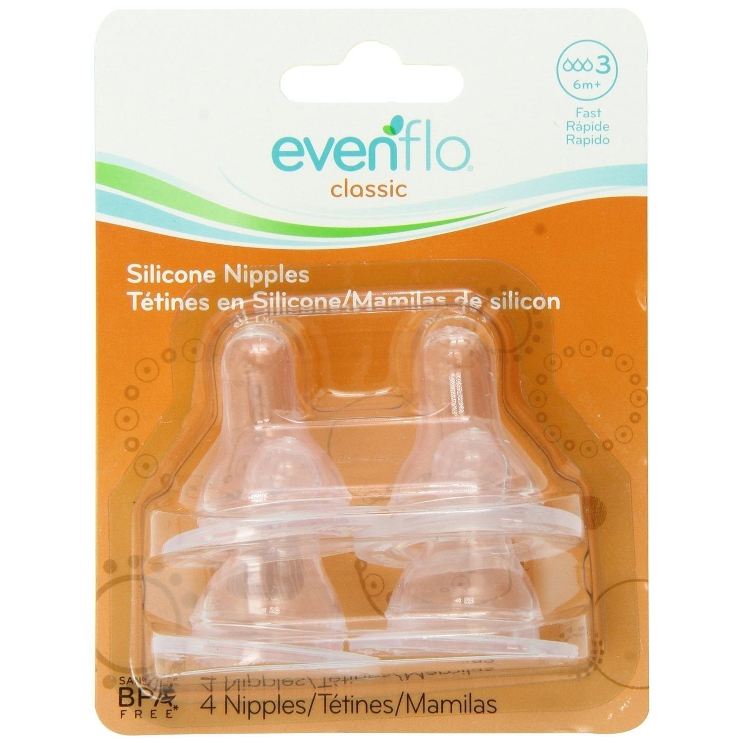 evenflo slow flow nipples