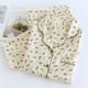 thumbnail image 1 of 2024 Spring and Autumn Women's Pajama Set 100% Cotton Crepe Long sleeved Pants Two piece Cute and Sweet Home Fury Set Ladies, 1 of 4