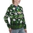 thumbnail image 6 of Kdxio Happy Easter Print Womens Oversized Hoodies Sweatshirts Hooded Pullover Tops Sweaters Casual-Large, 6 of 7