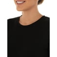 thumbnail image 4 of Time and Tru Women's Crewneck Tee with Short Sleeves, 2-Pack, Size XS-XXXL, 4 of 6