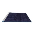 thumbnail image 2 of Ahgly Company Machine Washable Indoor Square Abstract Blue Modern Area Rugs, 6' Square, 2 of 4