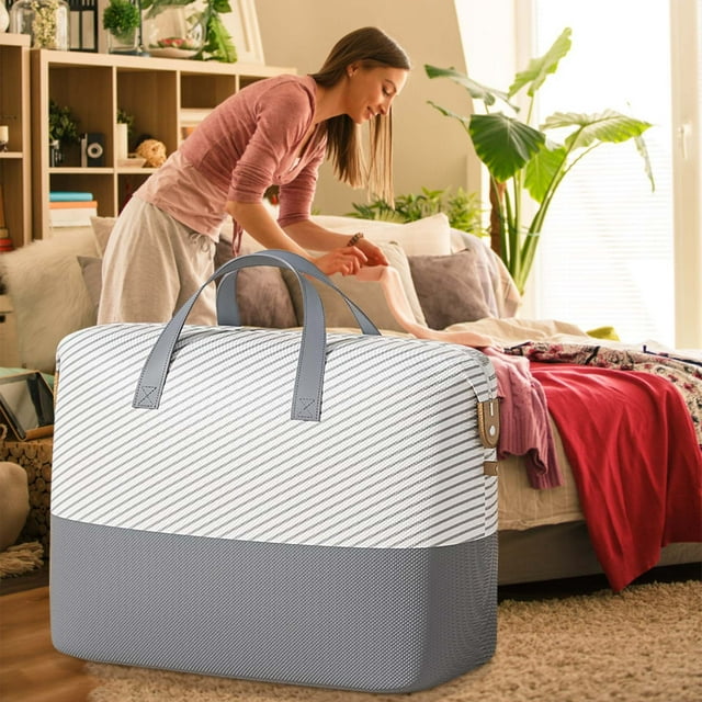 Clothing Storage Bag Divided Into Compartments Large Capacity Clothing Storage Bag Wardrobe Clothing Sorting Storage Bag