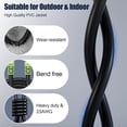 thumbnail image 3 of Câble Ethernet Cat7 Extérieur 200 Pieds, 26AWG Câble de Réseau Cat7 Robuste Câble de Patch Vitesse de Transmission RJ45 10gbps Bande Passante de Transmission 600Mhz LAN, 3 of 8