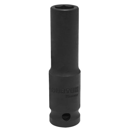 Surtek 1/2" Impact Sae Deep Socket 6 Point 7/16"