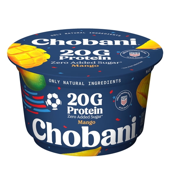 Chobani 20G Protein Low-Fat Greek Yogurt Mango 6.7 oz Cup