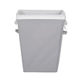 thumbnail image 3 of (2 pack) Mianstays Polyester Laundry Hamper with Removable Liner, Slim Rectangle with Carrying Handles, Gray, 3 of 13