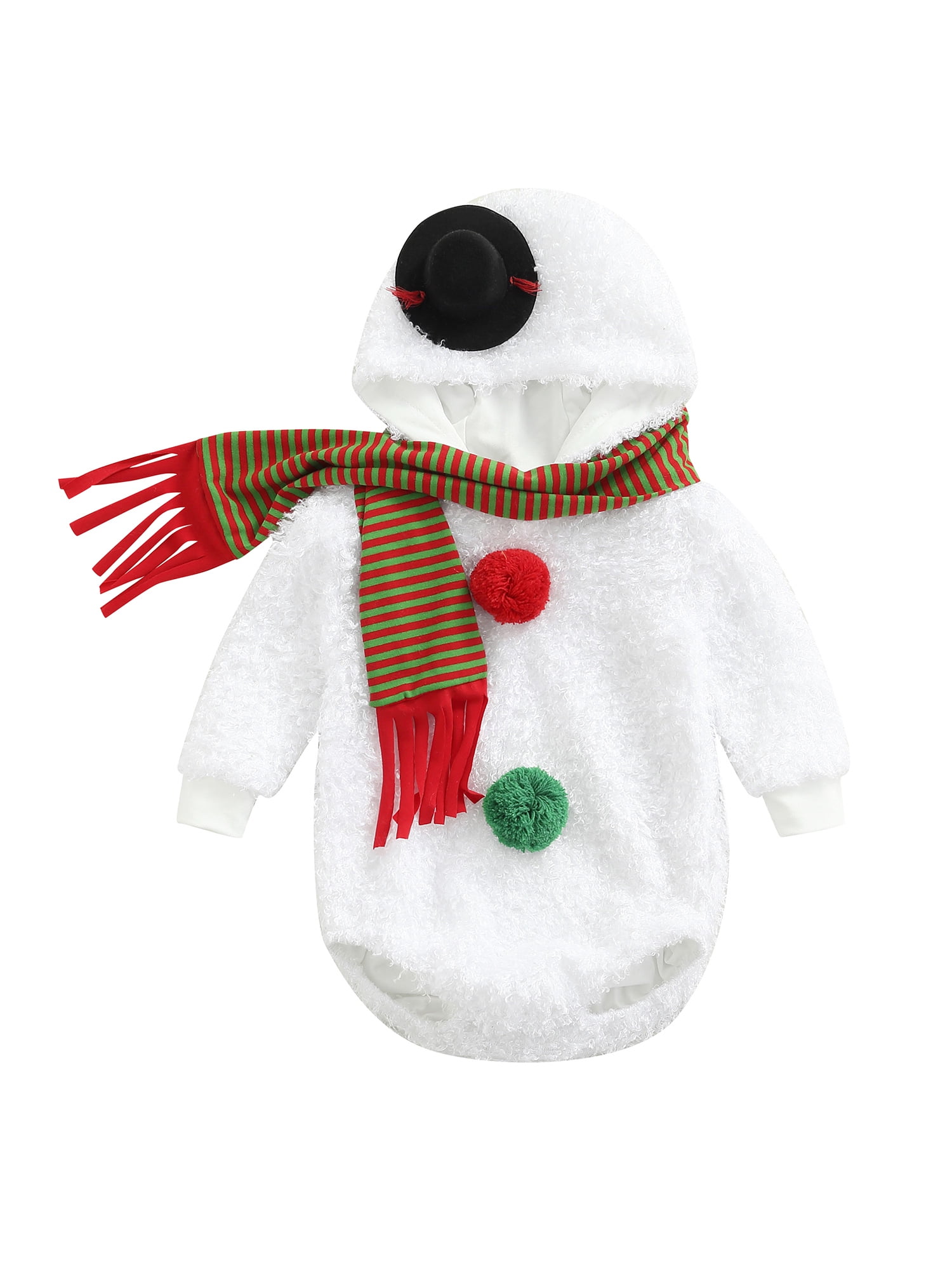 Snowman Costume Infant Baby Cosplay Newborn Suit Clothing Set Christmas kids Toy 