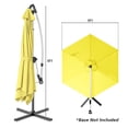 thumbnail image 2 of COSIEST 9ft Offset Patio Umbrella, Cantilever Hanging Outdoor Umbrella for Market, Backyard, Poolside, Garden, 2 of 7
