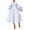 White, variant on Oplxuo Satin Swing Cocktail Midi Dresses for Women Elegant Puff Sleeve Button Front A-Line Formal Party Prom Dress