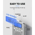 Vondior Digital AM FM Radio, 2 AAA BatteryOperated Radios, Alarm Clock