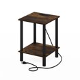 thumbnail image 5 of Furinno TURN-N-TUBE 2-Tier Nightstand. USB & Type-C Charging. Amber Pine, 5 of 5