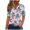 A-Green, variant on ZQUUVOU Women's T-Shirts Boho Printed 3/4 Sleeve Henley V Neck Summer Beach Blouses(E-Blue,L)