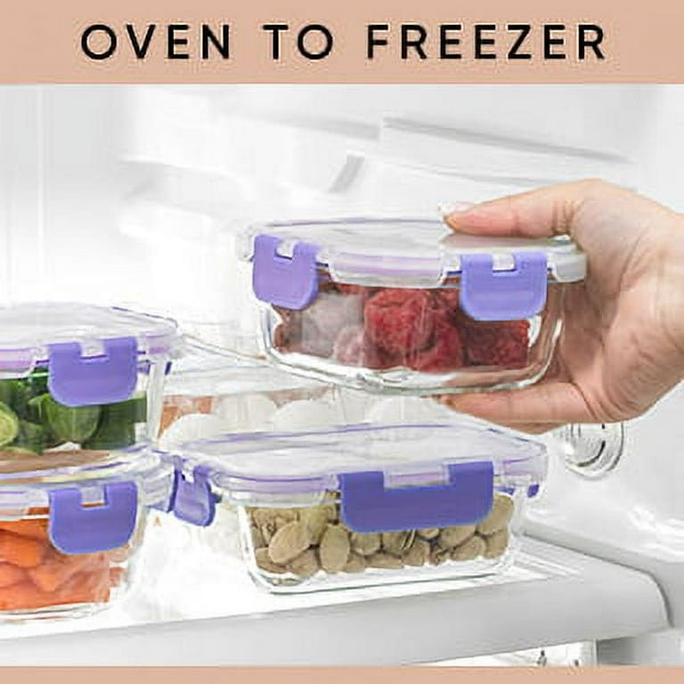 JoyJolt 24 Piece Glass Storage Container Set - BPA Free Food Containers  with Leakproof Lid - Meal Prep Jars 