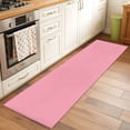thumbnail image 3 of Pink Large Area Rugs for Bedroom Living Room, Soft Non Slip Carpet Bedside Rug, Pure Pink Rectangular Floor Cover Kitchen Accent Rug 2'x6' for Dining Room/Office, 3 of 9