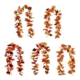 thumbnail image 5 of 2 Pack Fall Garland Maple Leaf, 5.8Ft/Piece Hanging Vine Artificial Autumn Foliage Thanksgiving Decor for Wedding Fireplace Party, 5 of 5